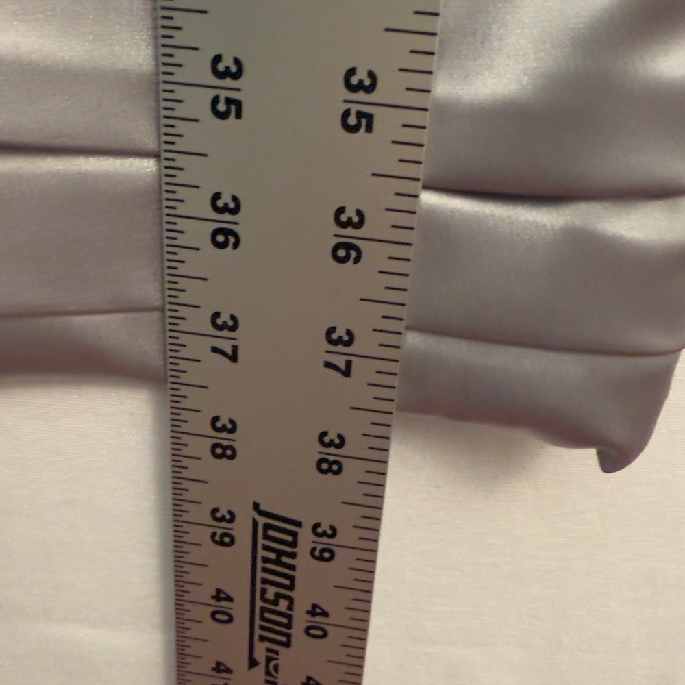 NWT Signature by Sangria Silver Sleeveless Ruched Rosette Sheath Dress - Size  6 - Picture 6 of 9
